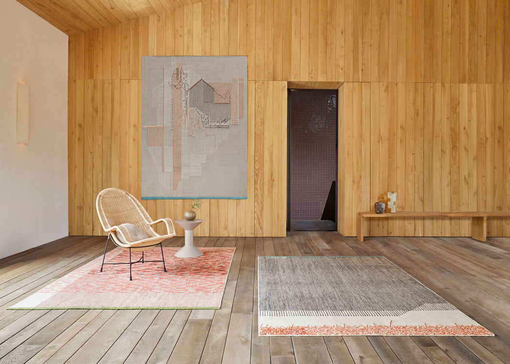 Backstitch Calm Rug Brick Red 170cm x 240cm