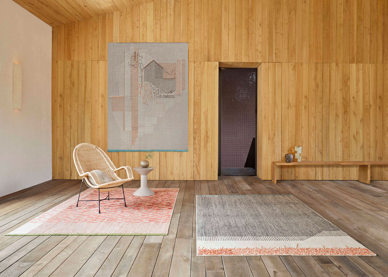 Backstitch Calm Rug Brick Red 170cm x 240cm