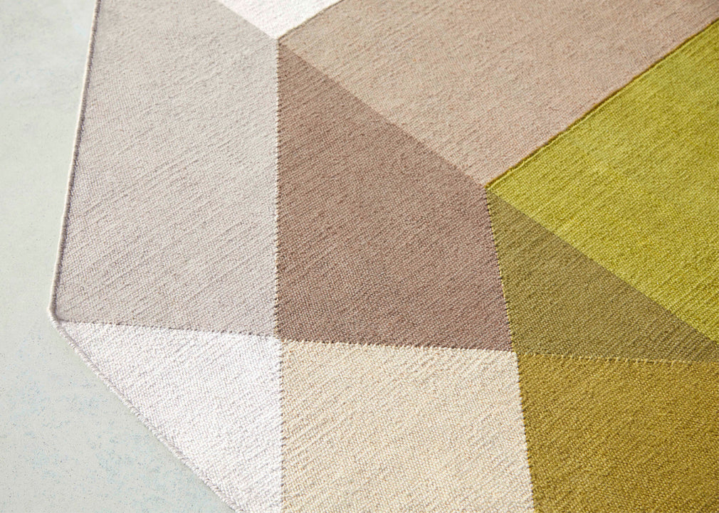 Diamond Kilim Outdoor Rug Pink Yellow 170cm x 220cm