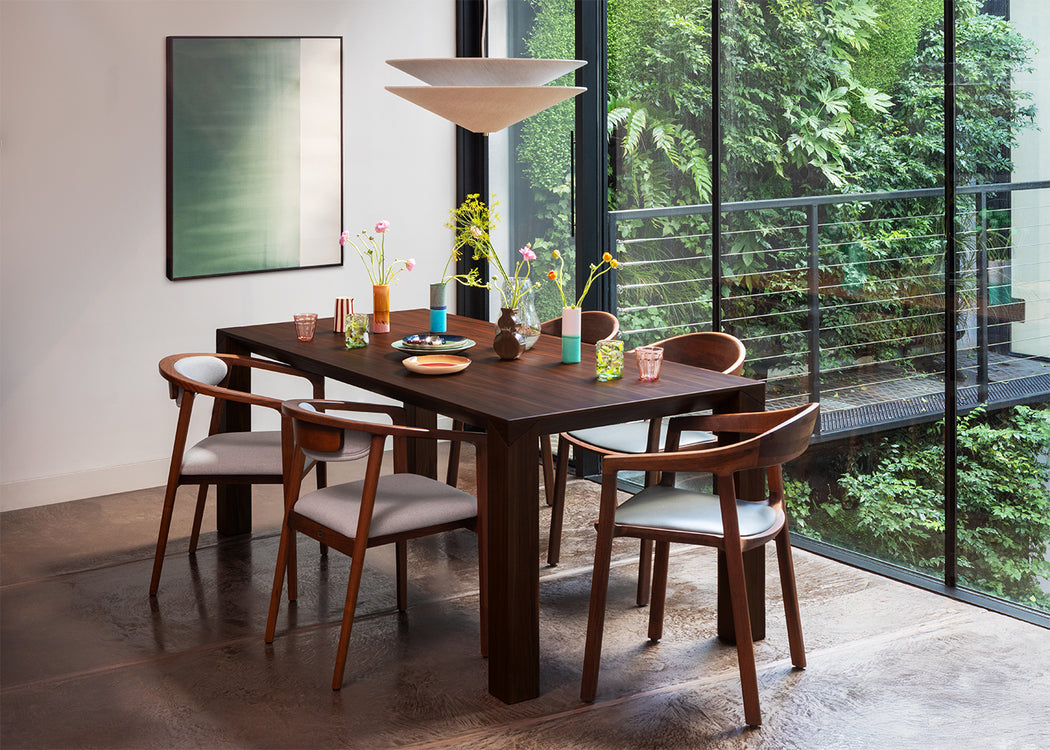 Tara Dining Chair European Walnut / No Upholstery