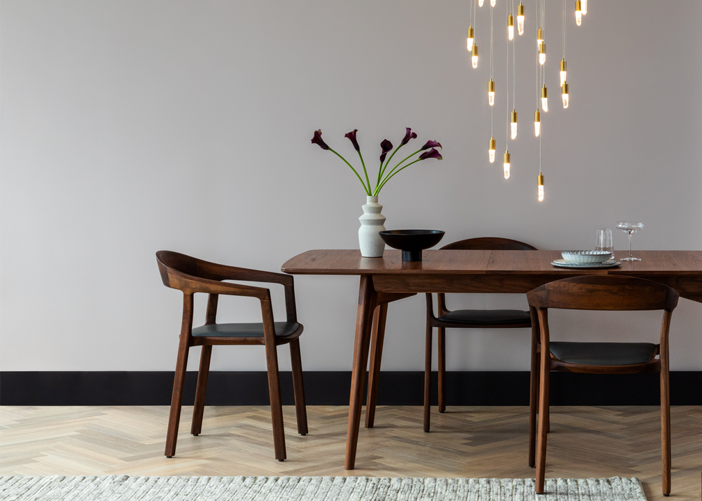Tara Dining Chair European Walnut / No Upholstery