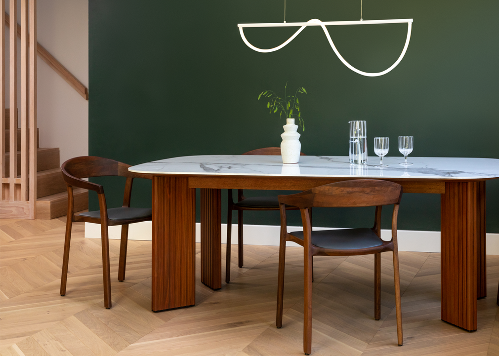 Tara Dining Chair European Walnut / No Upholstery