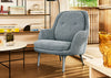 Fri Lounge Chair Christianhavn Yellow 110 / Aluminium