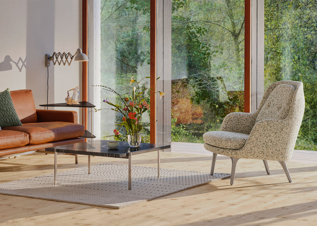 Fri Lounge Chair Christianhavn Yellow 110 / Aluminium