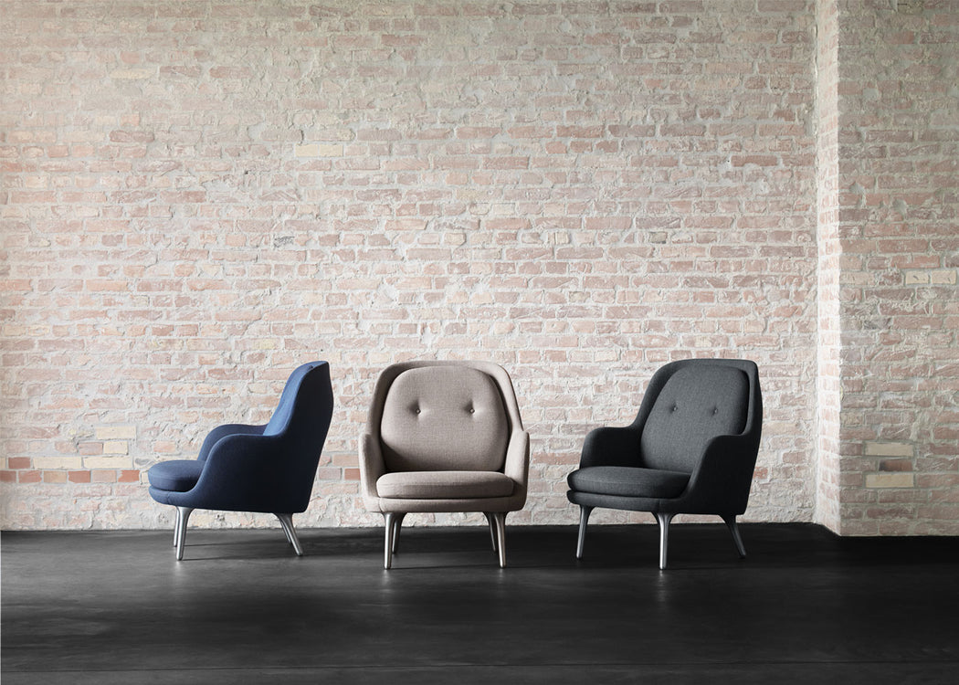 Fri Lounge Chair Christianhavn Yellow 110 / Aluminium