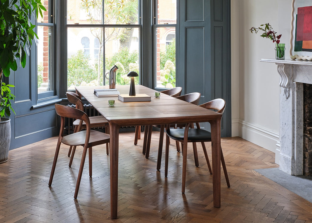 Neva Dining Chair Natural Oiled Walnut / No Upholstery