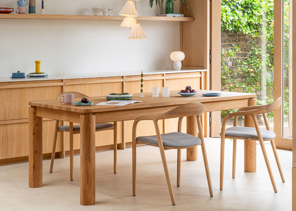 Neva Dining Chair Natural Oiled Walnut / No Upholstery