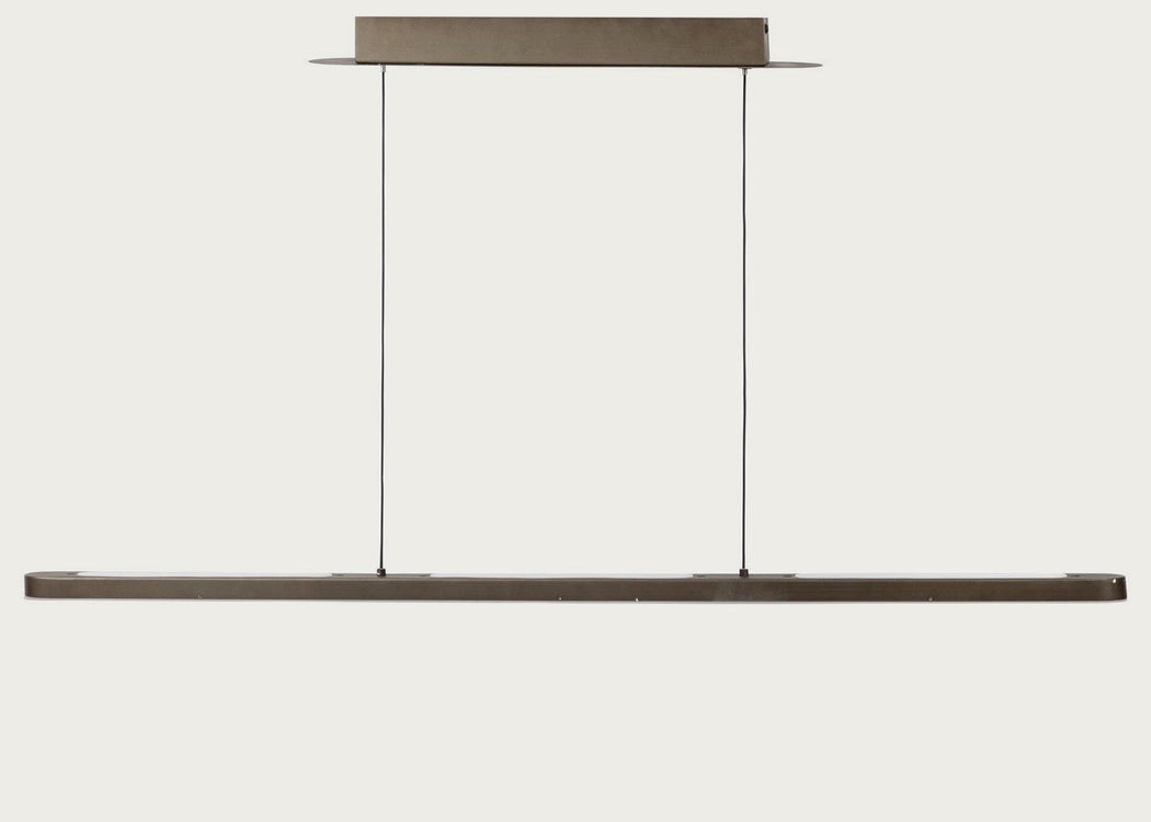 Linear LED Pendant Light Bronze