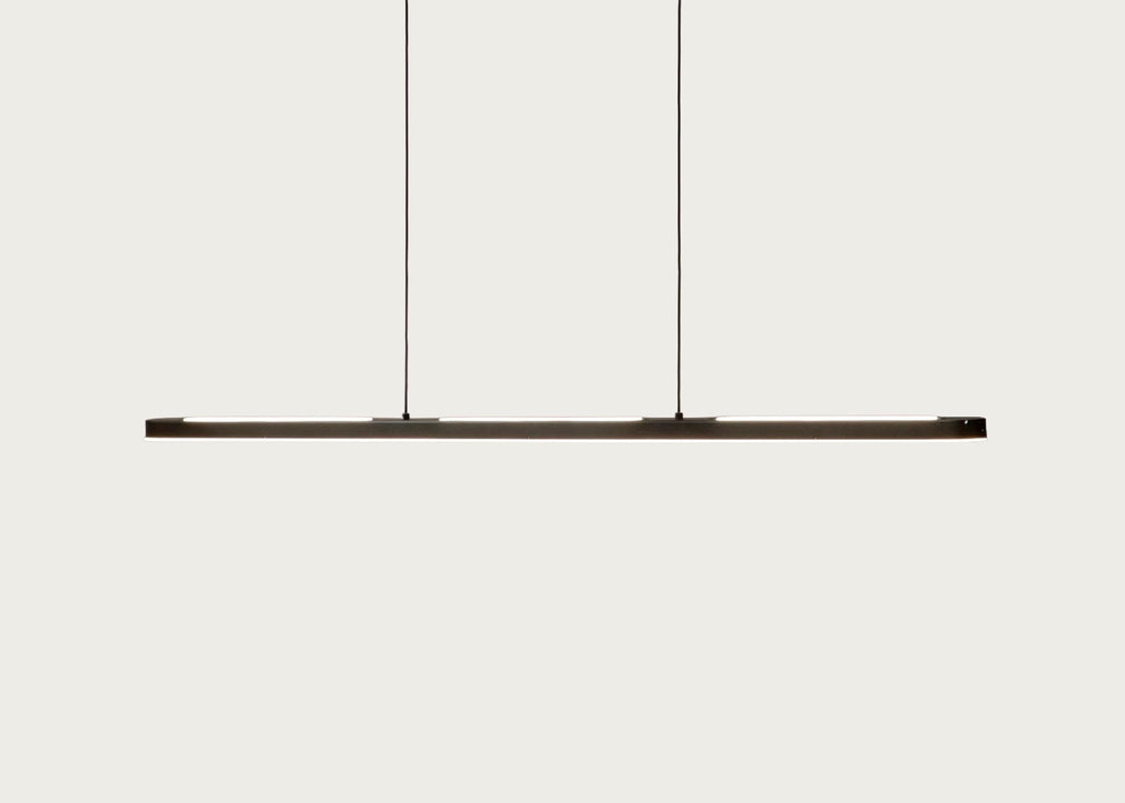 Linear LED Pendant Light Bronze