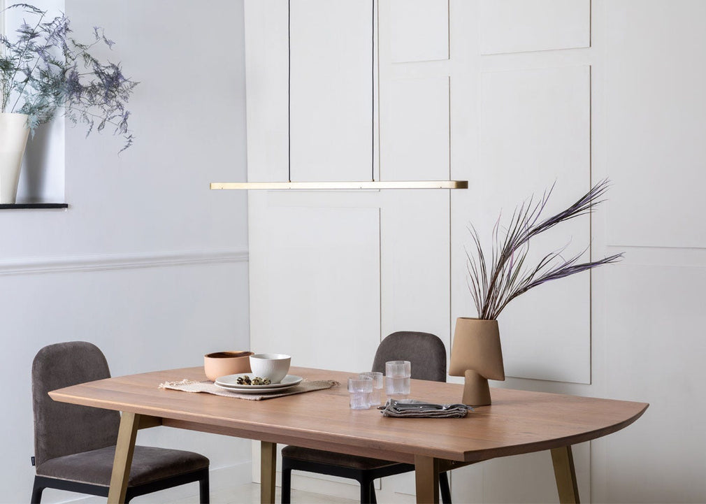 Linear LED Pendant Light Bronze