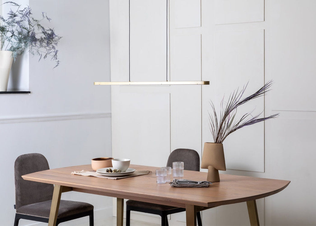 Linear LED Pendant Light Bronze