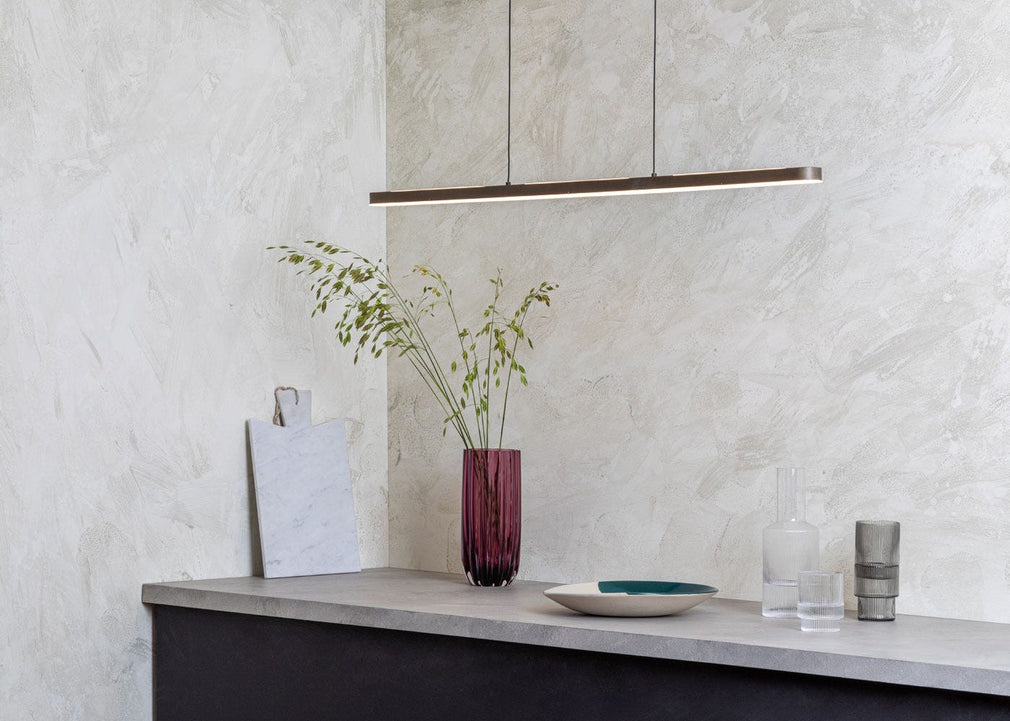 Linear LED Pendant Light Bronze