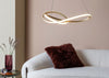 Ribbon LED Ceiling Light Gold