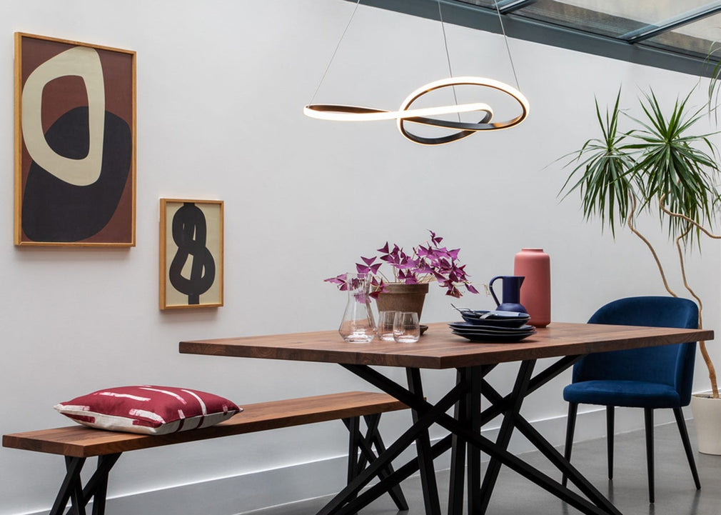 Ribbon LED Ceiling Light Gold