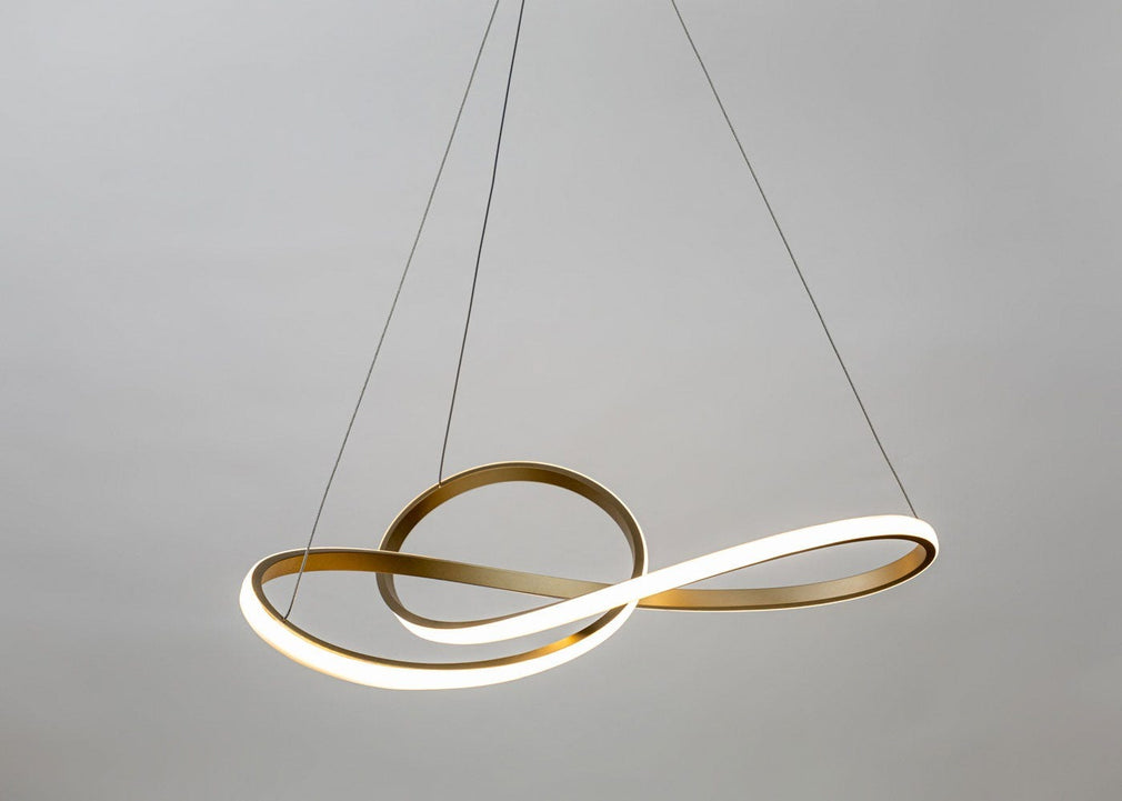 Ribbon LED Ceiling Light Gold