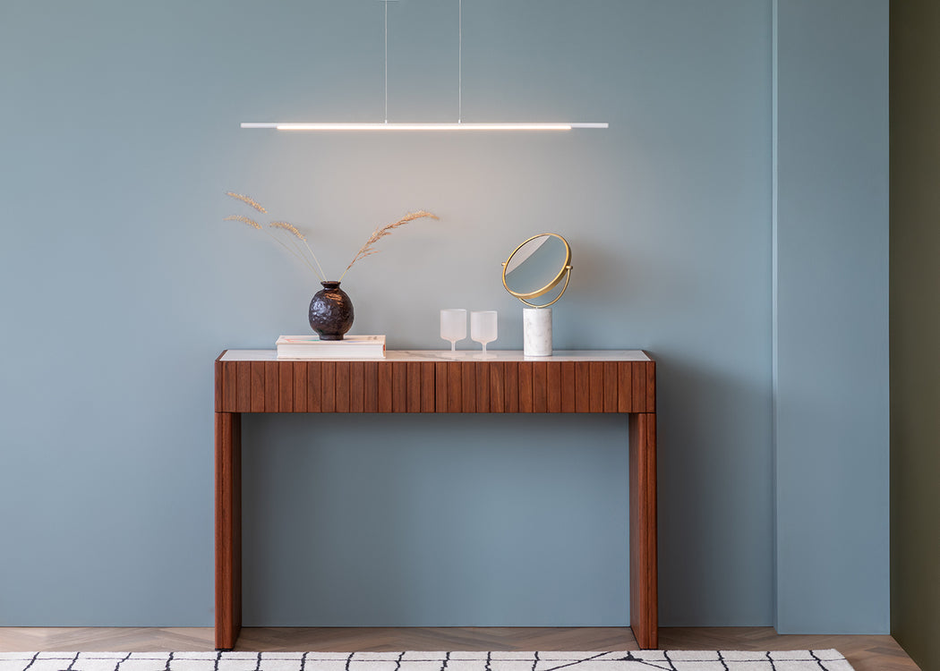 Saber LED Long Pendant Light Gold