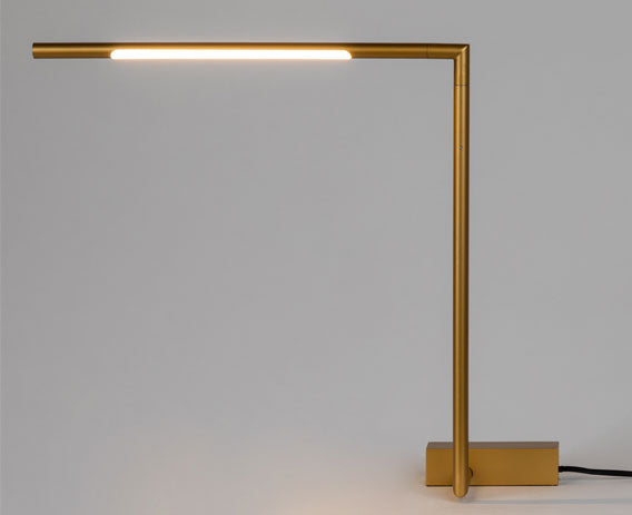 Saber LED Desk Lamp Gold