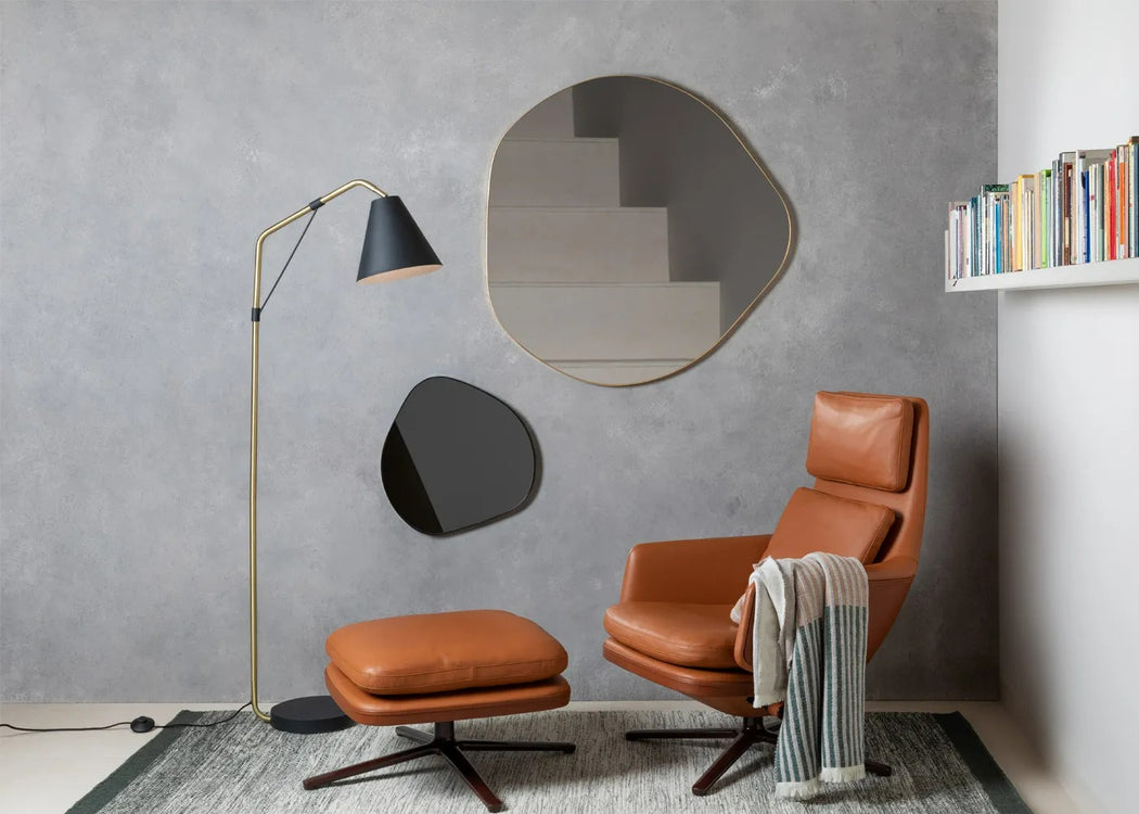 Fine Edge Mirror Organic Black / Large