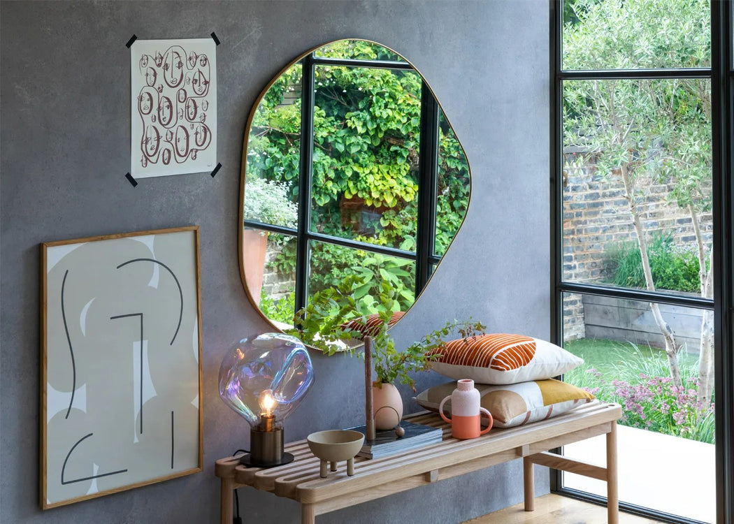 Fine Edge Mirror Organic Black / Large
