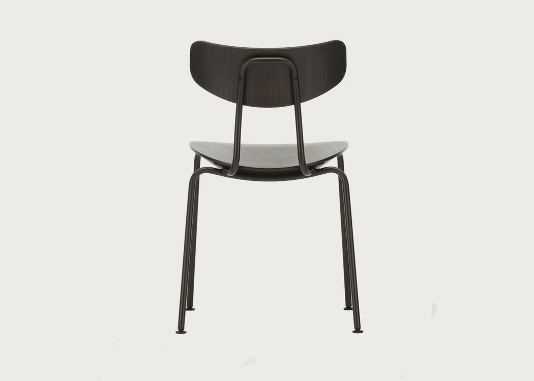 Moca Dining Chair Dark Oak / Chrome