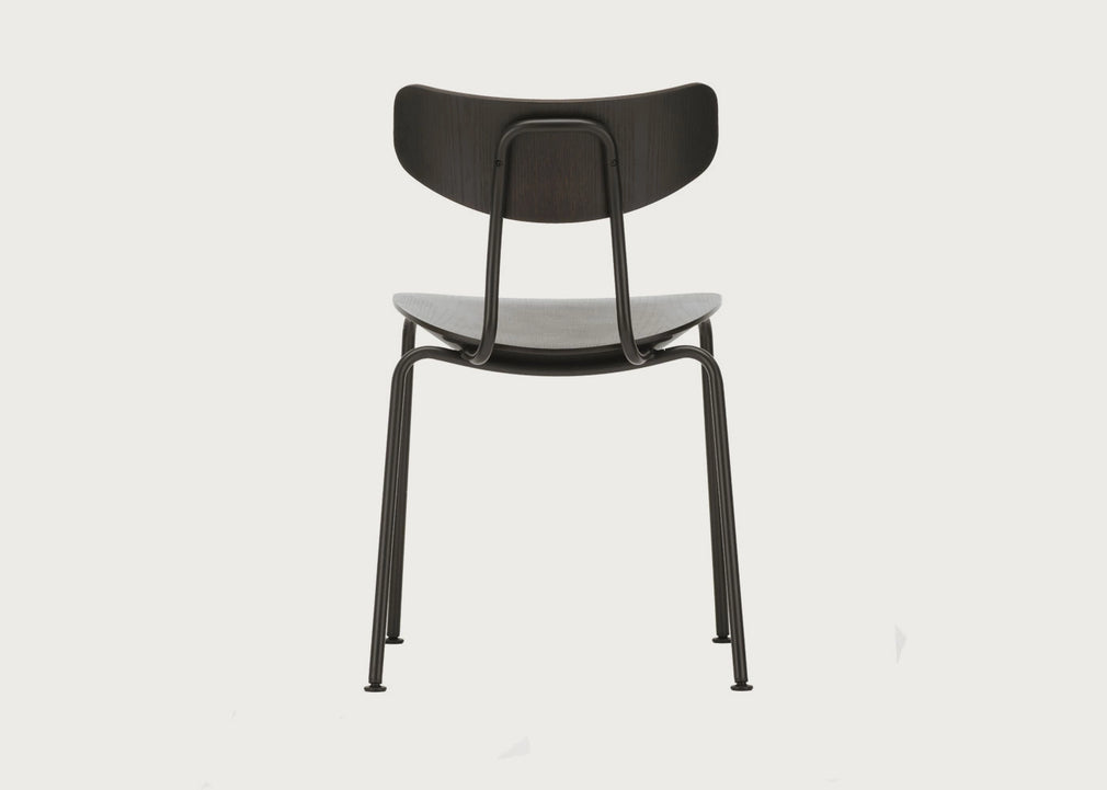Moca Dining Chair Dark Oak / Chrome