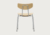 Moca Dining Chair Dark Oak / Chrome