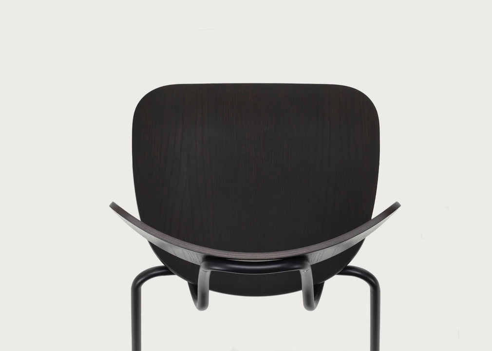 Moca Dining Chair Dark Oak / Chrome