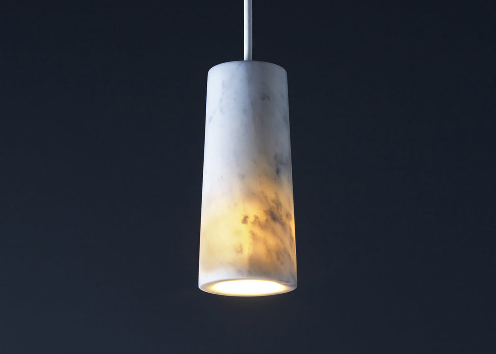Core Pendant Light Single Pandant / Carrara Marble White