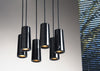 Core Six Pendant Light Cluster Six Pandant Cluster / Carrara Marble White