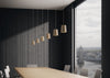 Solid Pendant Light Cone Black Stained Oak
