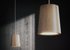 Solid Pendant Light Cone Black Stained Oak