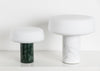 Solid LED Table Lamp Regular / Carrara Marble White