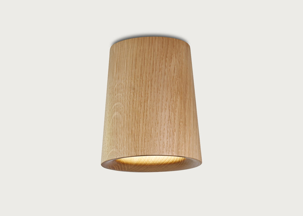 Solid Downlight Cone Black Stained Oak