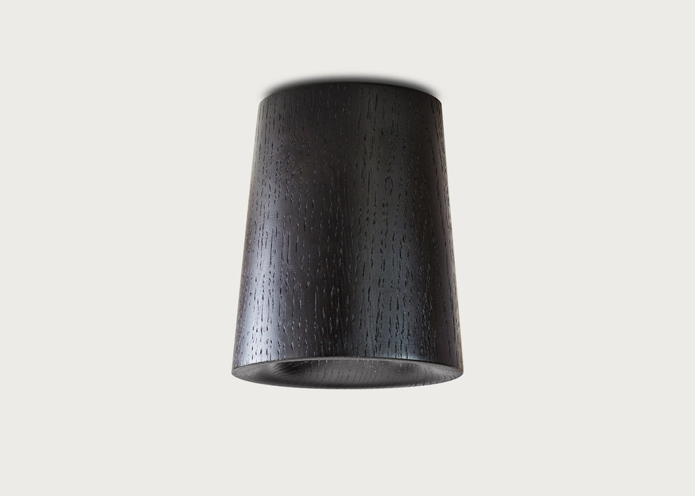 Solid Downlight Cone Black Stained Oak