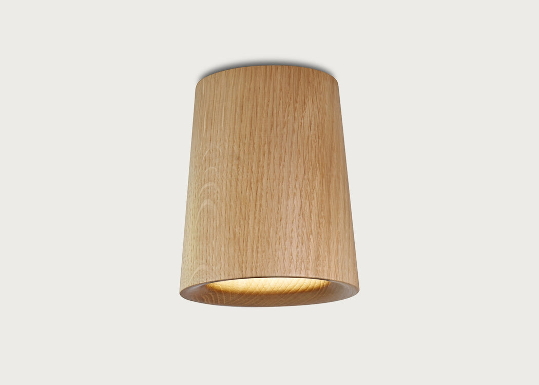 Solid Downlight Cone Black Stained Oak