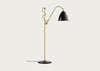Bestlite BL3 Floor Lamp Brass Base Grey