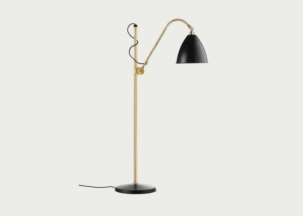 Bestlite BL3 Floor Lamp Brass Base Grey