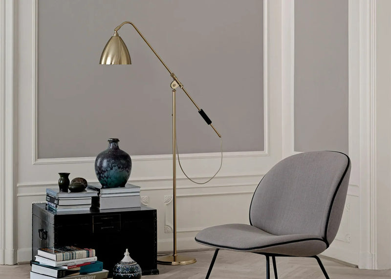 Bestlite BL4 Floor Lamp Brass Base Black