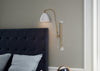 Bestlite BL5 Wall Light Brass Base Bone China