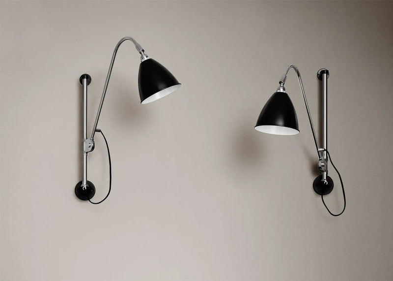 Bestlite BL5 Wall Light Chrome Base Black