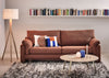 Baxter Wooden Floor Lamp with Shade Dark Ash