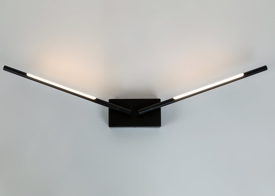 Saber LED Wall Light Black
