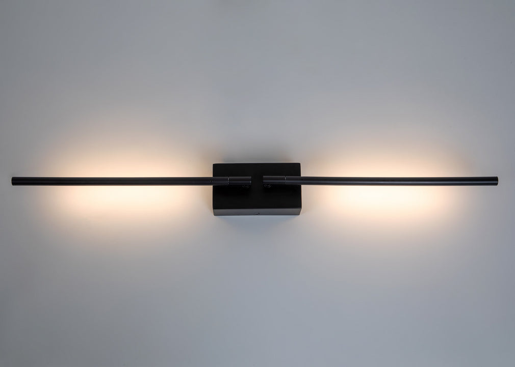 Saber LED Wall Light Black