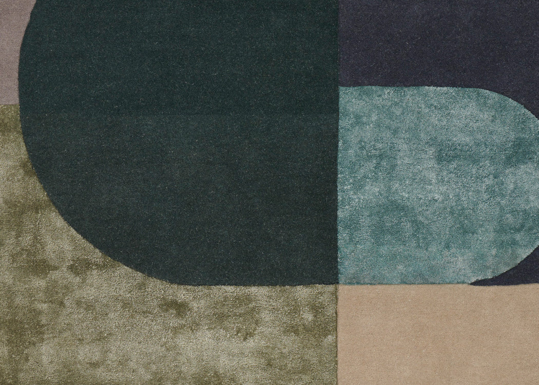Vilia Rug Green 140cm x 200cm