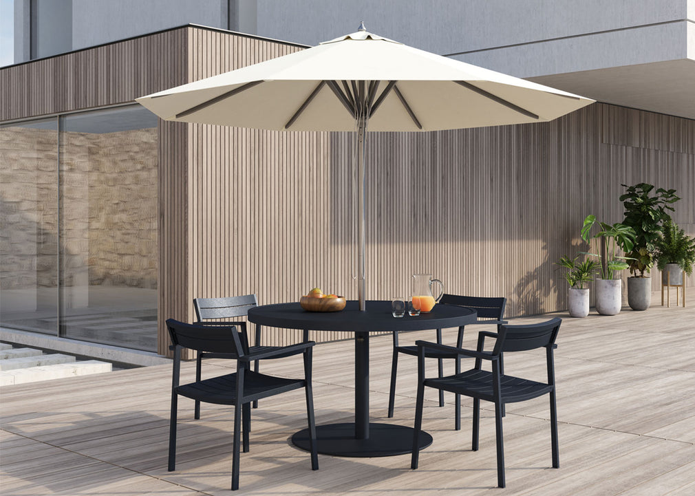 Eos Outdoor Round Dining Table White