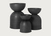Hourglass Plant Pot Black / Extra Small