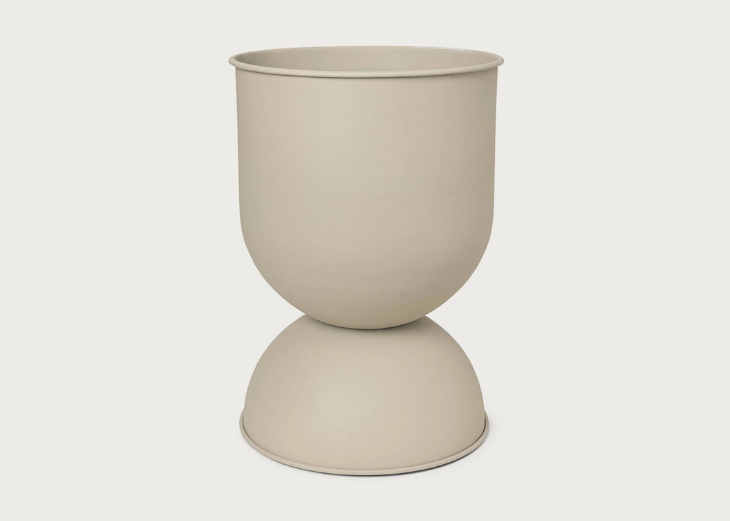 Hourglass Plant Pot Black / Extra Small