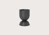 Hourglass Plant Pot Black / Extra Small