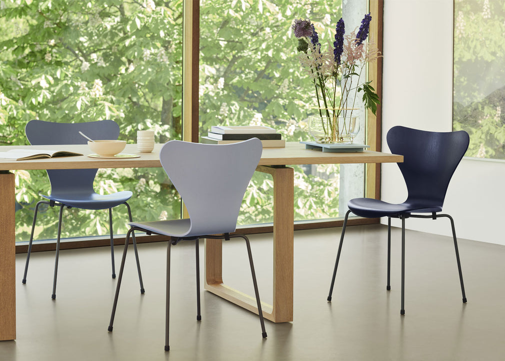 Series 7 Chair Clear Lacquered Veneer Oak / Chrome