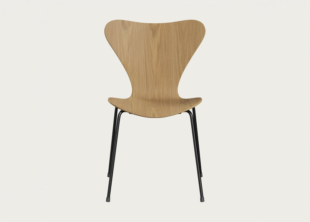Series 7 Chair Clear Lacquered Veneer Oak / Chrome